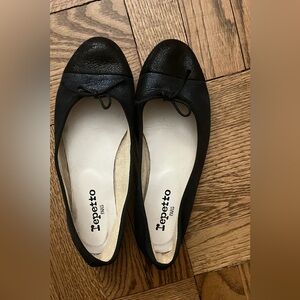 Repetto / Black and navy ballet flats / FR 38